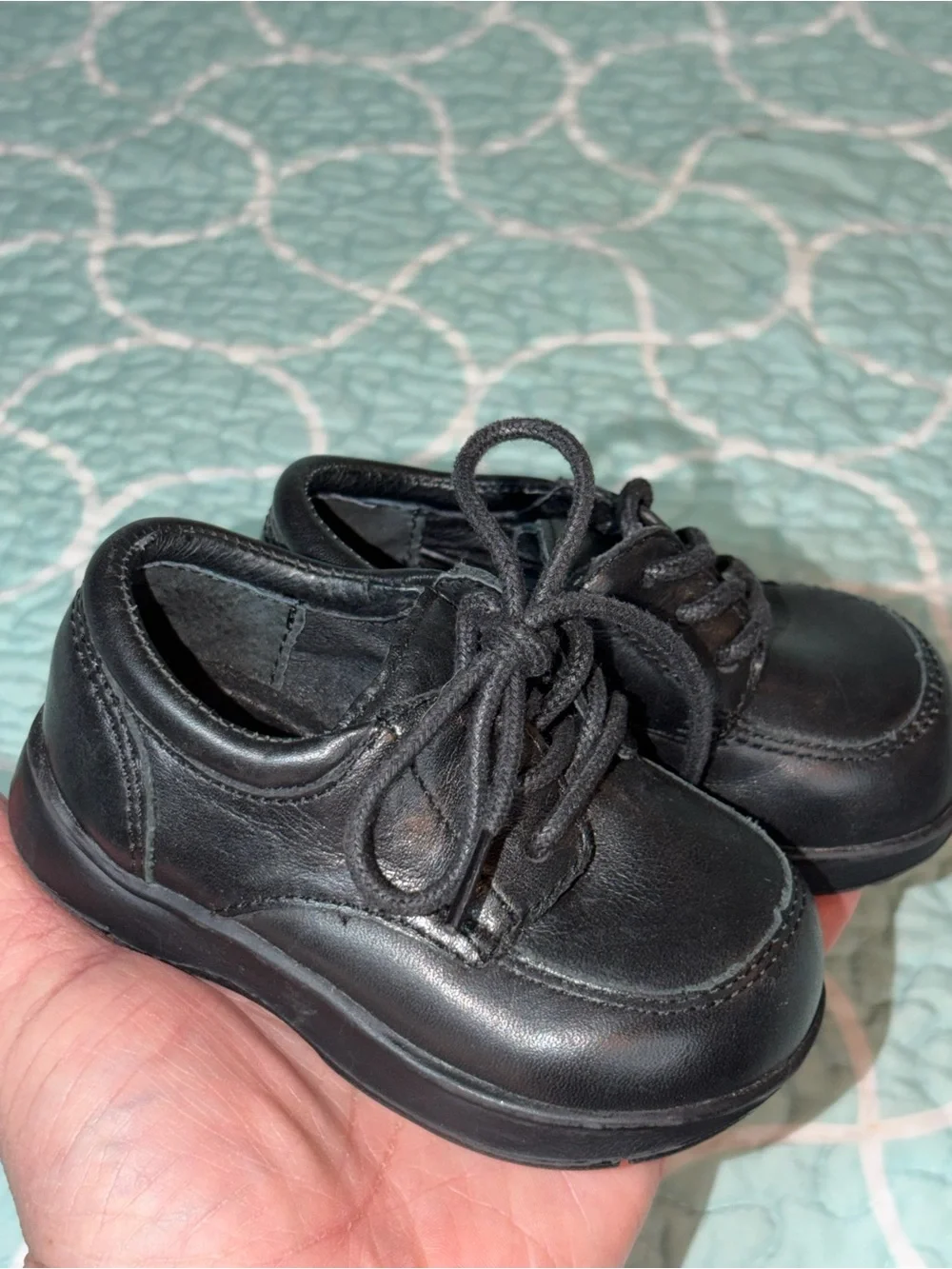 Kenneth Cole Little Boys Black Lace-Up Dress Shoes
